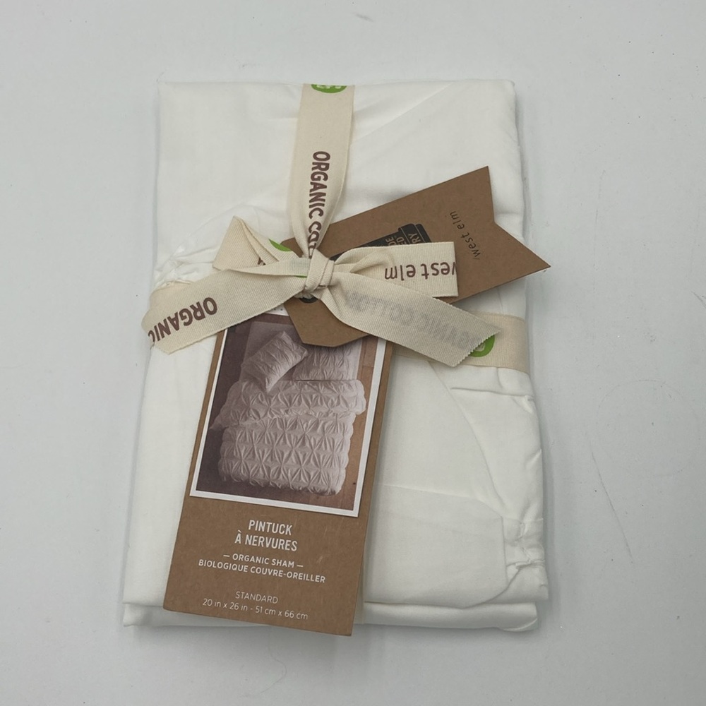 West Elm Pintuck Standard Sham